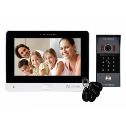 Wideodomofon  głośnomówiący JONIEC 7" monitor biały